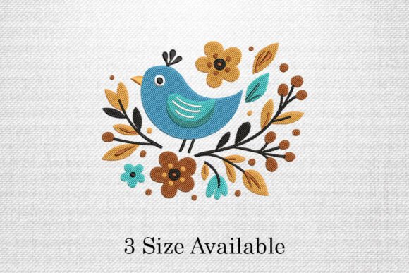 Review: Blue Bird Floral Embroidery Design