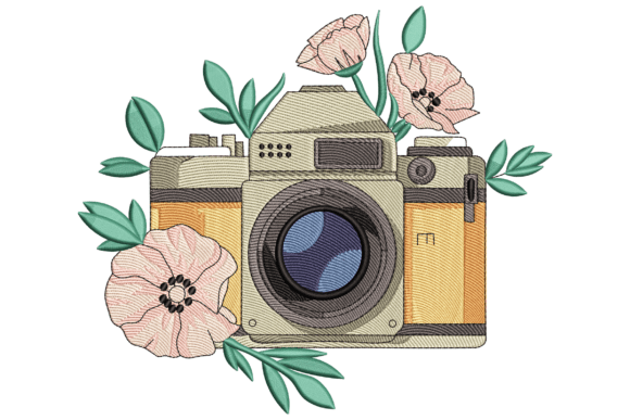 Review: Floral Camera Embroidery Design for Makers