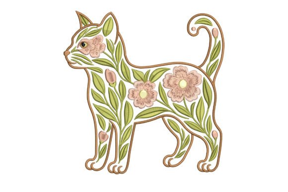 Review: Floral Cat Outline for Boutique Sweatshirts