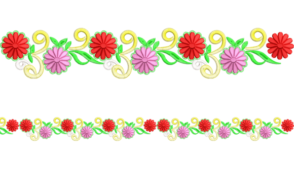 Review: Floral Embroidery Border for Business Merch