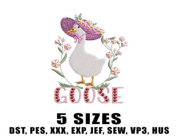 Review: Floral Farm Goose Embroidery Design
