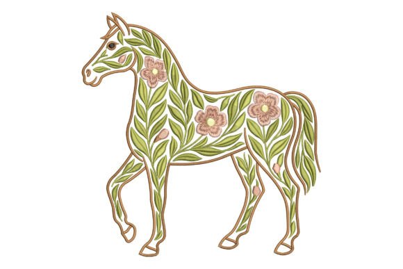 Review: Floral Horse Outline for Boutique Apparel