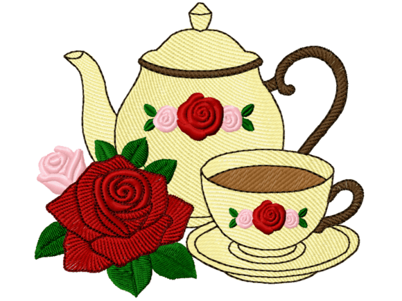 Review: Floral Teapot and Teacup with Roses