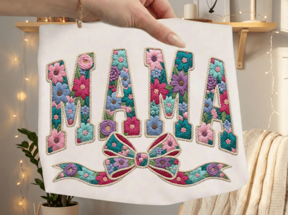 Review: MAMA Floral Mama Faux Embroidery Design