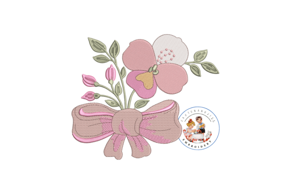 Review: Orchid Floral Machine Embroidery Design