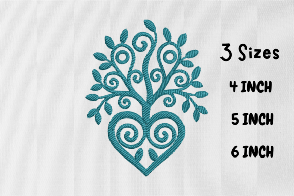 Review: Swirly Floral Love Heart Tree Design