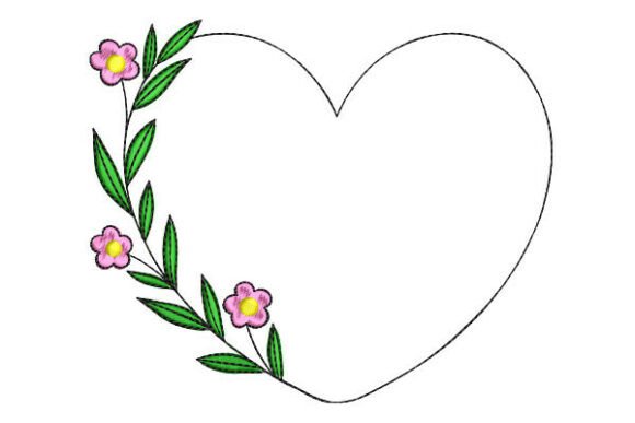Reviewing Heart Frame with Floral Branch for Gifts
