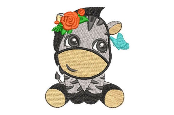 Reviewing the Adorable Floral Zebra Appliqué for Boutique Sweatshirts