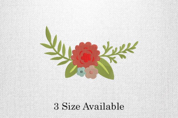 Reviewing the Red Floral Bouquet Embroidery Design